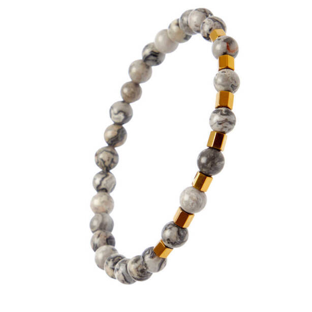 Gri Jasper Erkek Bileklik - E1BLK0410391-D91 - 2