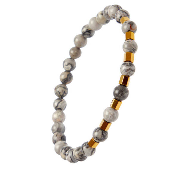 Gri Jasper Erkek Bileklik - E1BLK0410391-D91 - 2