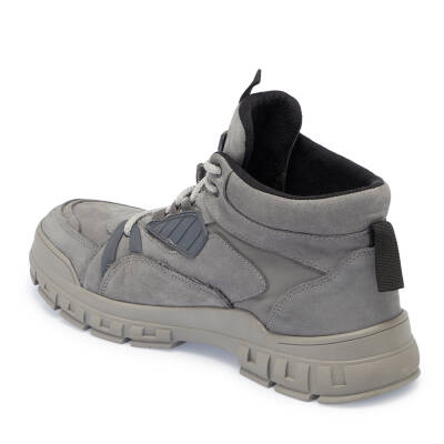 Gri Nubuk Deri Erkek Casual Bot - E23K1BT56382-A40 - 2