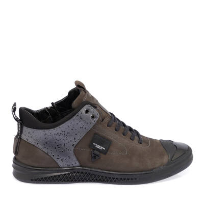  Gri Nubuk Deri Erkek Sneaker - E23S1AY56455-O45 - 3