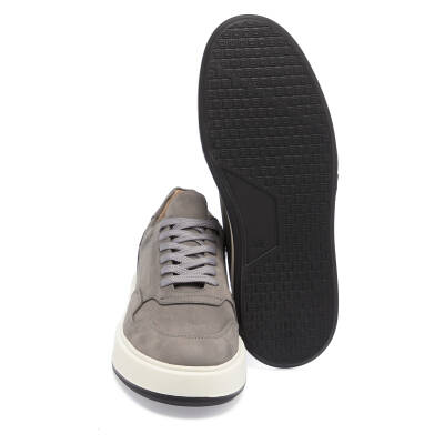  Gri Nubuk Deri Erkek Sneaker - E23S1AY56497-A40 - 4