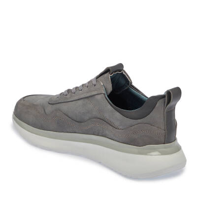  Gri Nubuk Deri Erkek Sneaker - E23S1AY56556-A40 - 2