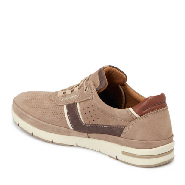 Gri Nubuk Deri Erkek Sneaker - E24I1AY56694-A40 - 2