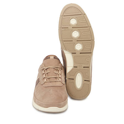 Gri Nubuk Deri Erkek Sneaker - E24I1AY56694-A40 - 4