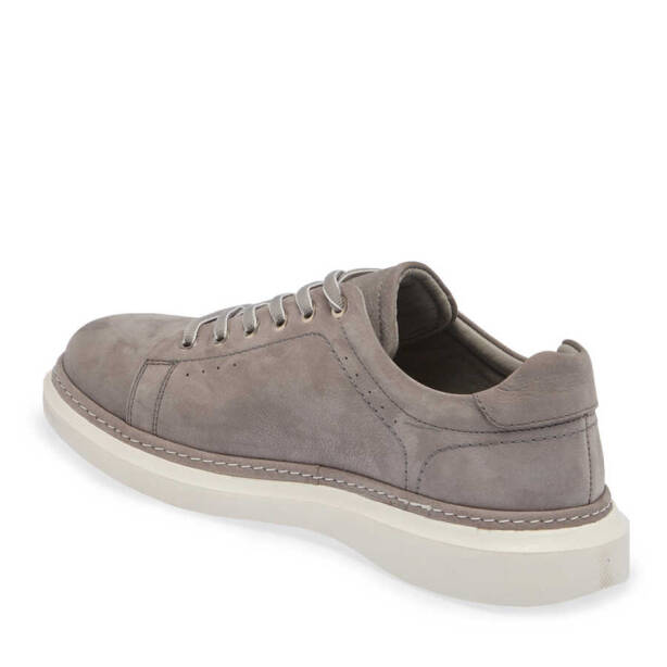 Gri Nubuk Deri Erkek Sneaker - E24I1AY56806-A40 - 2