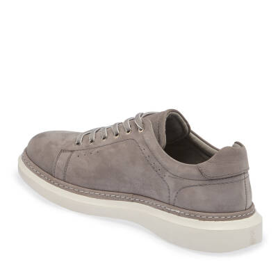  Gri Nubuk Deri Erkek Sneaker - E24I1AY56806-A40 - 2