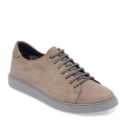  Gri Nubuk Deri Erkek Sneaker - E24I1AY56820-A40 
