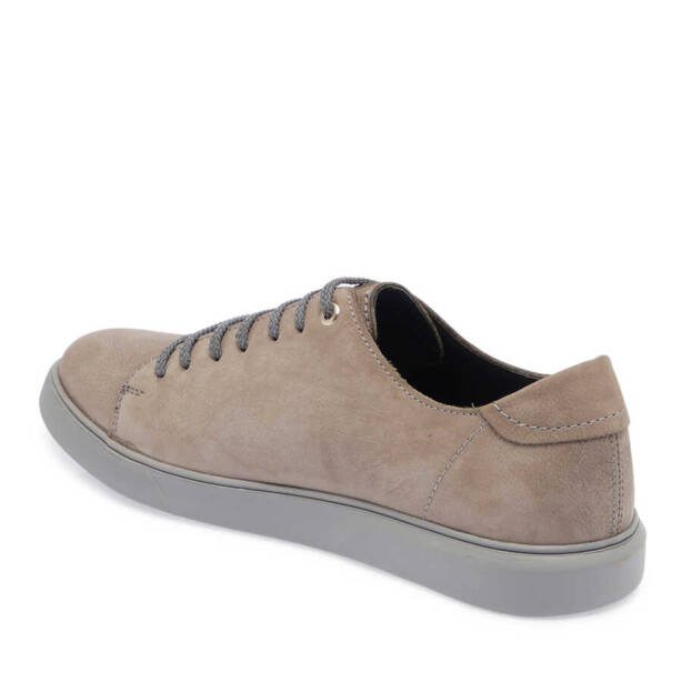 Gri Nubuk Deri Erkek Sneaker - E24I1AY56820-A40 - 2