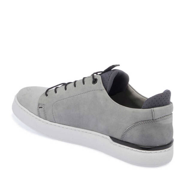 Gri Nubuk Deri Erkek Sneaker - E24I1AY56823-A40 - 2