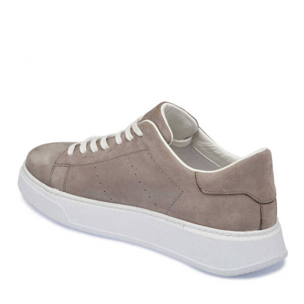 Gri Nubuk Deri Erkek Sneaker - E24I1AY56839-A40 - 2