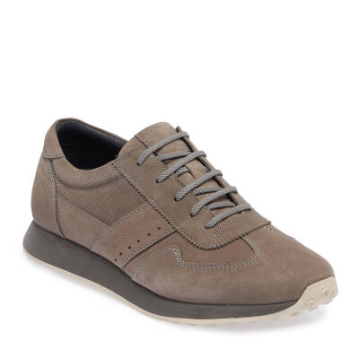 Gri Nubuk Deri Erkek Sneaker - E24I1AY56851-A40 