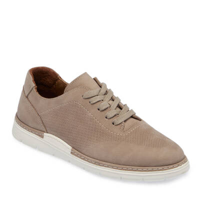  Gri Nubuk Deri Erkek Sneaker - E24I1AY56855-A40 