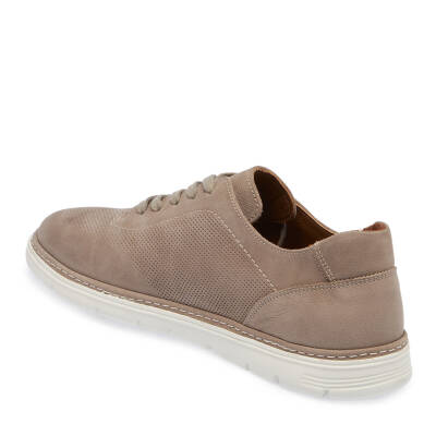  Gri Nubuk Deri Erkek Sneaker - E24I1AY56855-A40 - 2