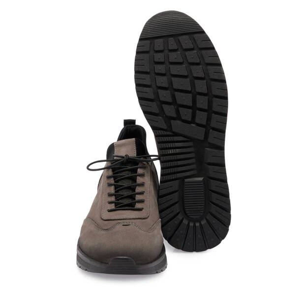 Gri Nubuk Deri Erkek Sneaker - E24S1AY57028-A40 - 4