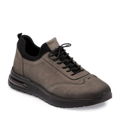  Gri Nubuk Deri Erkek Sneaker - E24S1AY57028-A40 