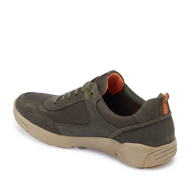 Gri Hakiki Nubuk Deri Erkek Sneaker - E25I1AY57177-L35 - 3