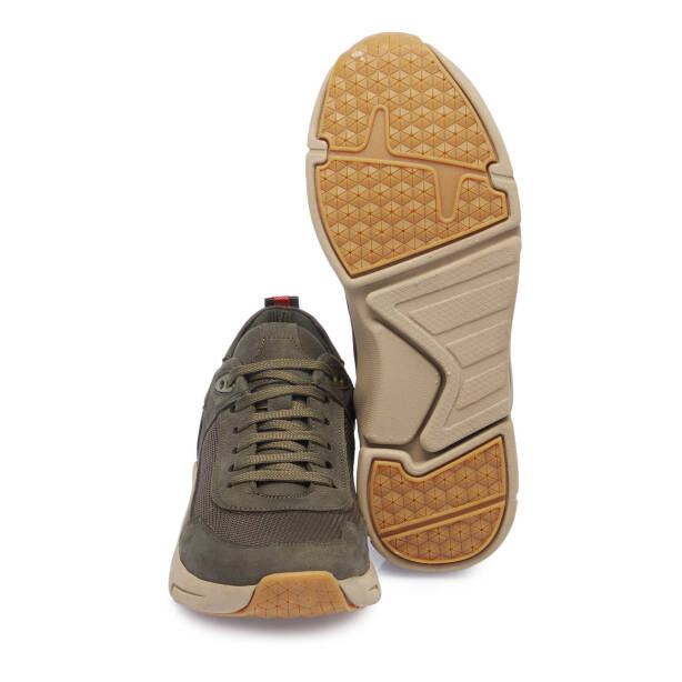 Gri Hakiki Nubuk Deri Erkek Sneaker - E25I1AY57177-L35 - 4