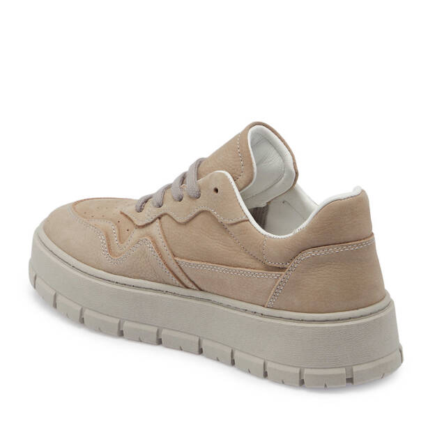 Gri Nubuk Deri Kadın Sneaker - K24S1AY67591-A40 - 2