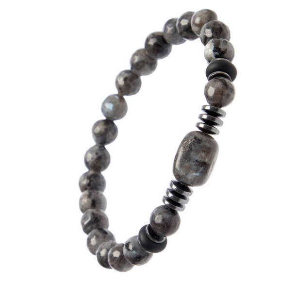 Gri Spektrolit Erkek Bileklik - E1BLK0410387-D91 - 2