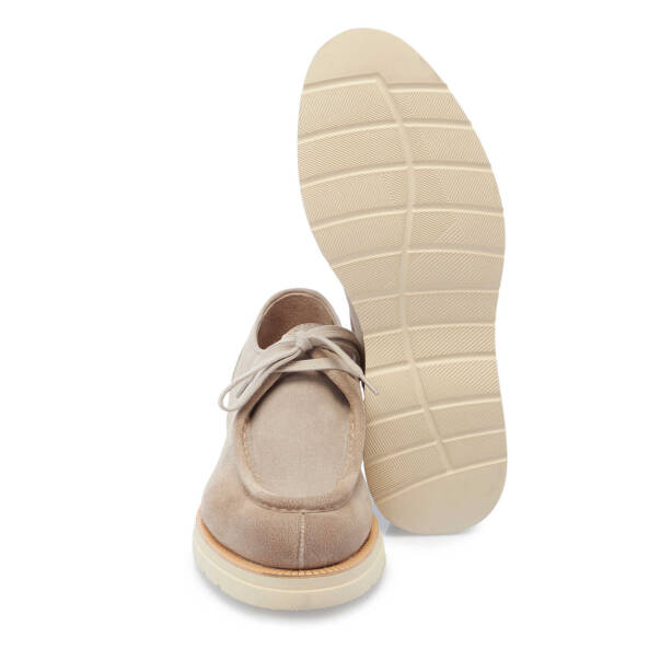 Gri Süet Deri Erkek Casual Ayakkabı - E25I1AY57352-C11 - 4