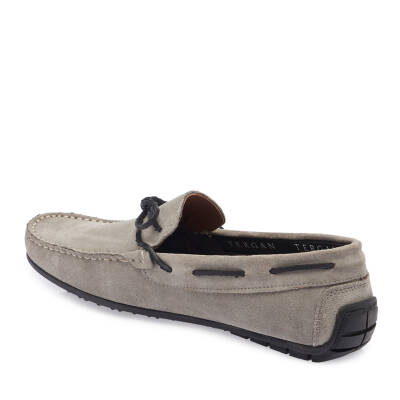Gri Süet Deri Erkek Loafer - E25I1AY57297-C11 - 2