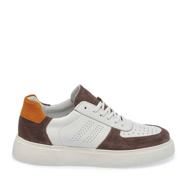 Gri Hakiki Süet Deri Erkek Sneaker - E24I1AY56601-T3O - 1