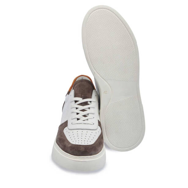 Gri Hakiki Süet Deri Erkek Sneaker - E24I1AY56601-T3O - 4