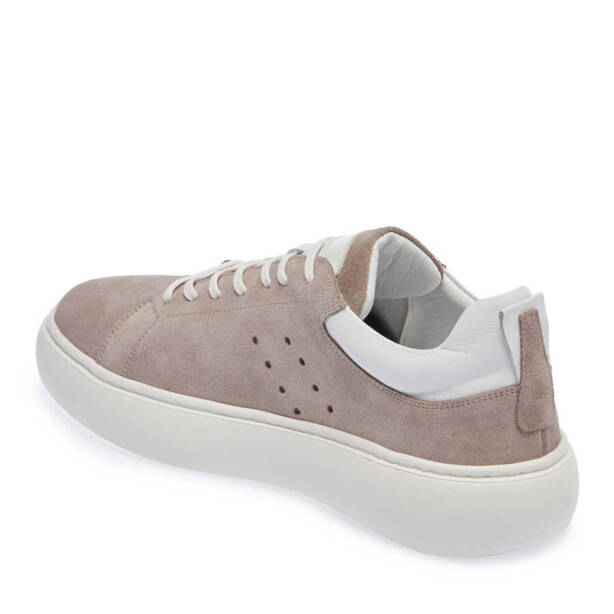 Gri Süet Deri Erkek Sneaker - E24I1AY56665-C11 - 2