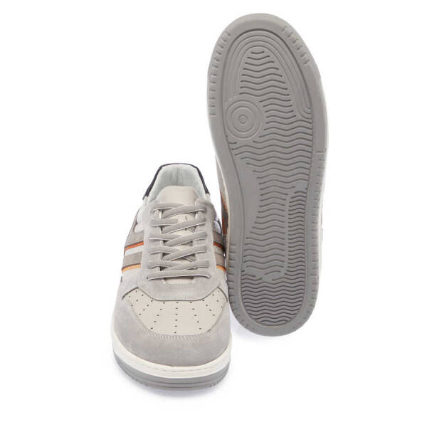 Gri Hakiki Süet Deri Erkek Sneaker - E24I1AY56691-Q9I - 4