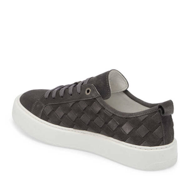 Gri Süet Deri Erkek Sneaker - E24I1AY56702-C11 - 2