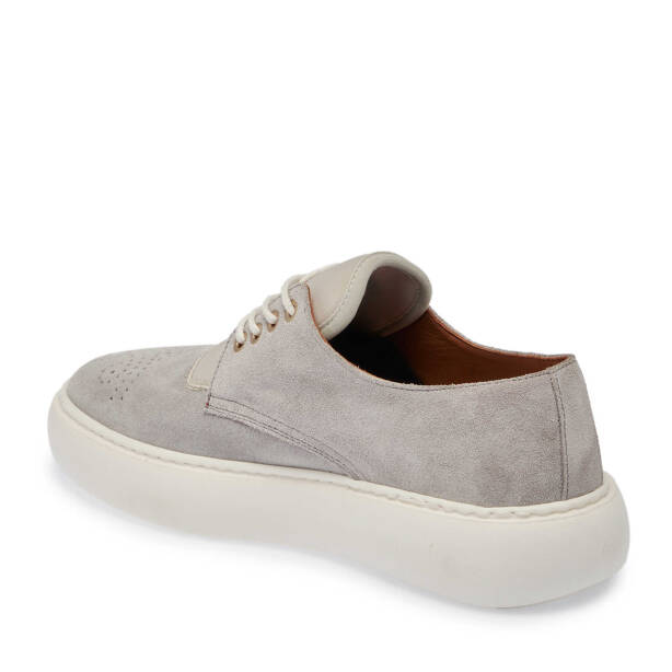 Gri Süet Deri Erkek Sneaker - E24I1AY56711-K56 - 2
