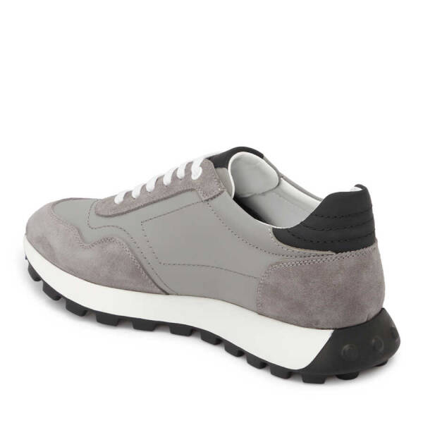 Gri Hakiki Süet Deri Erkek Sneaker - E24I1AY56734-C11 - 3