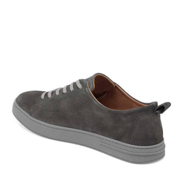 Gri Süet Deri Erkek Sneaker - E24I1AY56830-C11 - 2