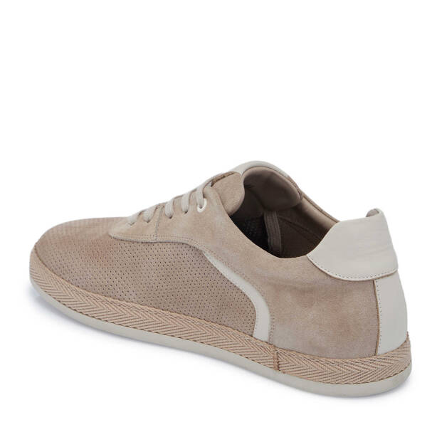 Gri Hakiki Süet Deri Erkek Sneaker - E25I1AY57329-C11 - 2