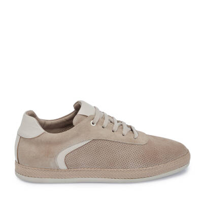 Gri Süet Deri Erkek Sneaker - E25I1AY57329-C11 - 3