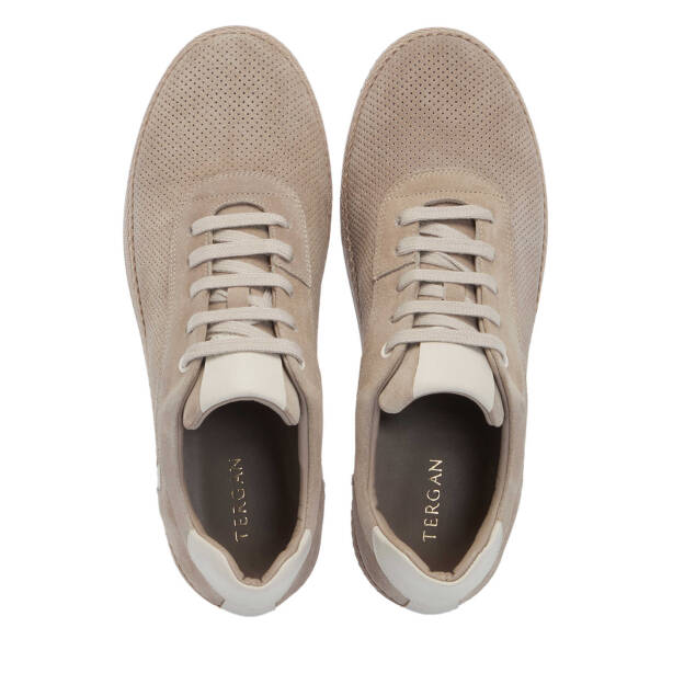 Gri Hakiki Süet Deri Erkek Sneaker - E25I1AY57329-C11 - 5