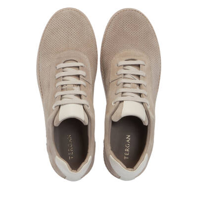 Gri Süet Deri Erkek Sneaker - E25I1AY57329-C11 - 5