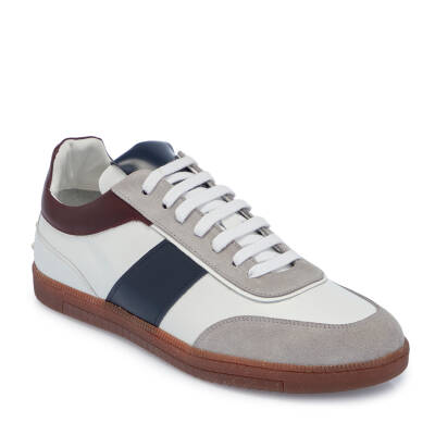 Gri Süet Deri Erkek Sneaker - E25I1AY57333-C11 - 1