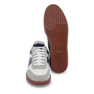 Gri Süet Deri Erkek Sneaker - E25I1AY57333-C11 - 4