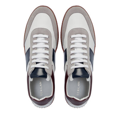 Gri Süet Deri Erkek Sneaker - E25I1AY57333-C11 - 5