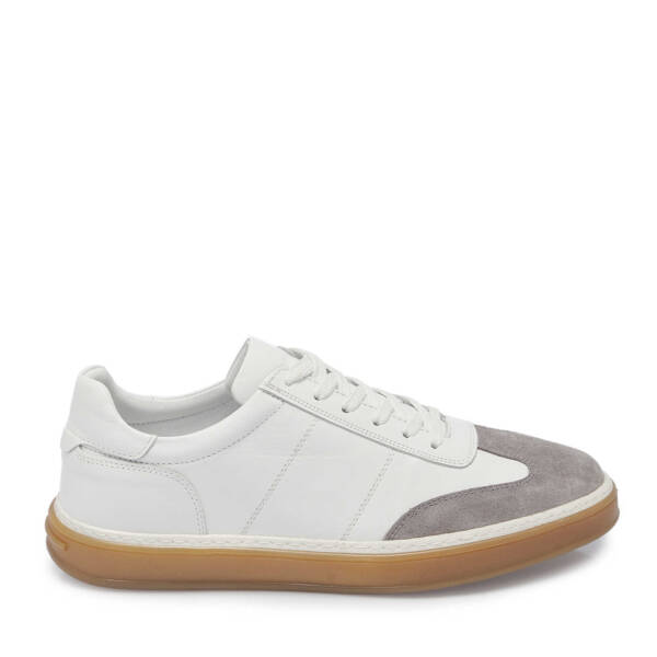 Gri Hakiki Süet Deri Erkek Sneaker - E25I1AY57351-N1Z - 1
