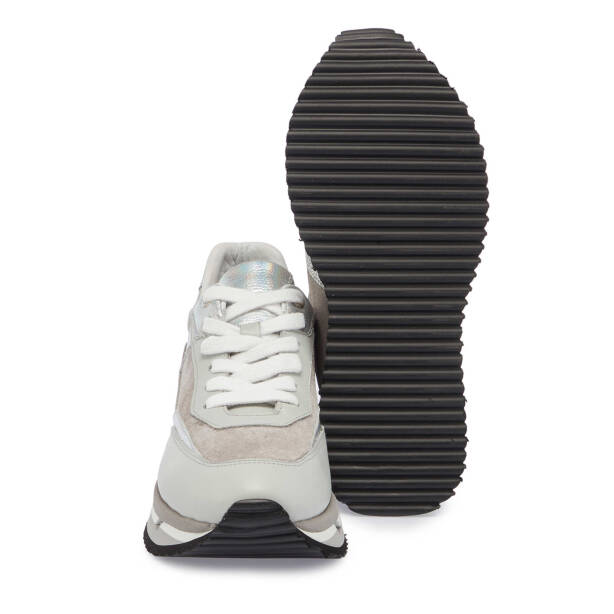 Gri Süet Deri Kadın Sneaker - K23S1AY66921-C11 - 4