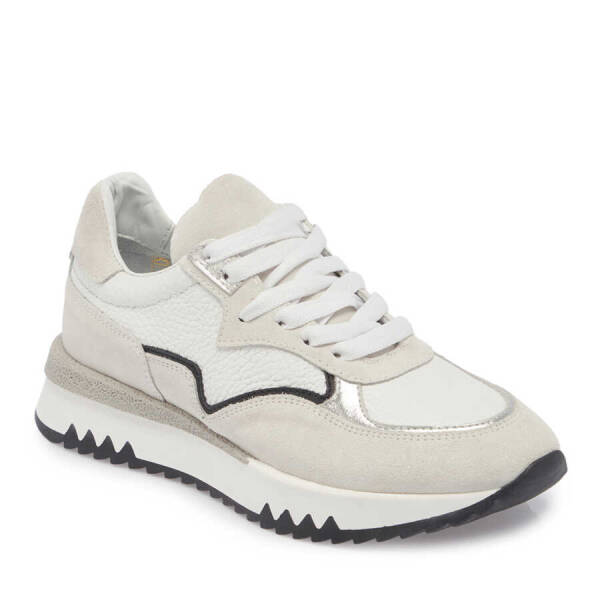 Gri Hakiki Süet Deri Kadın Sneaker - K24I1AY67135-C11 - 2