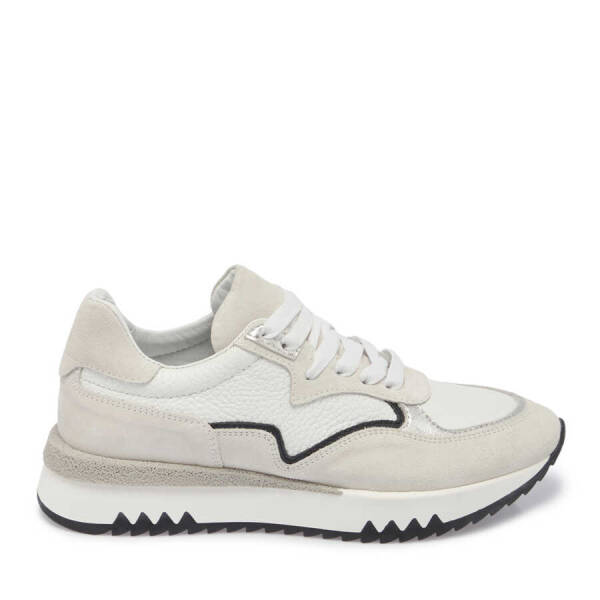 Gri Hakiki Süet Deri Kadın Sneaker - K24I1AY67135-C11 - 1