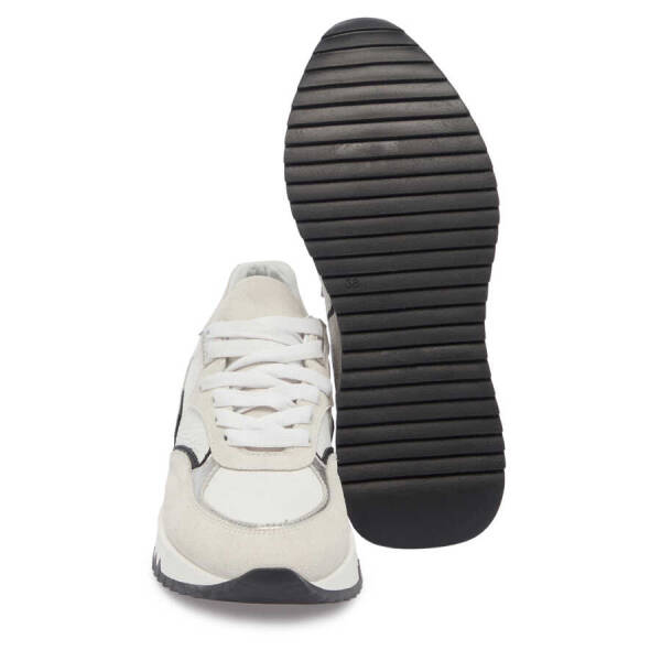Gri Hakiki Süet Deri Kadın Sneaker - K24I1AY67135-C11 - 4