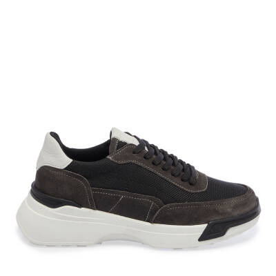Gri Süet Deri Kadın Sneaker - K24I1AY67370-H72 - 3