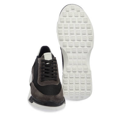 Gri Süet Deri Kadın Sneaker - K24I1AY67370-H72 - 4