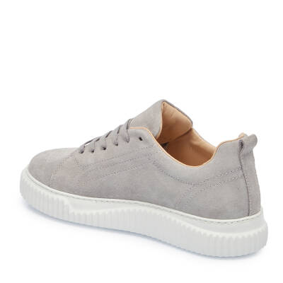 Gri Süet Deri Kadın Sneaker - K25I1AY68022-K56 - 2