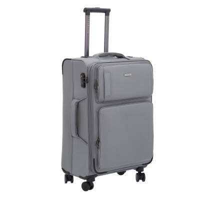 Gri Tekstil Unisex Valiz - S1SC00047920-D91 - 2