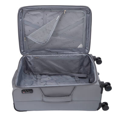 Gri Tekstil Unisex Valiz - S1SC00047924-D91 - 5